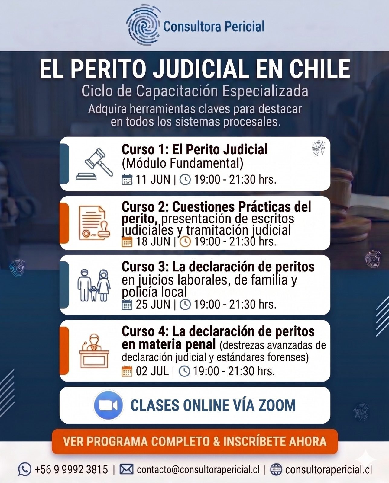 capacitación peritaje en chile